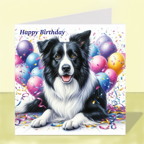 Border collie dog birthday - dog,