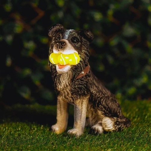 Solar dog garden ornament - garden,
