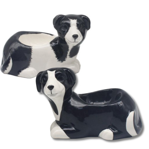 Border collie egg cup set - border,