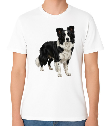 Border collie dog standing - border,