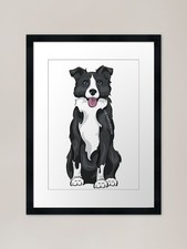 Border Collie Framed Art Print