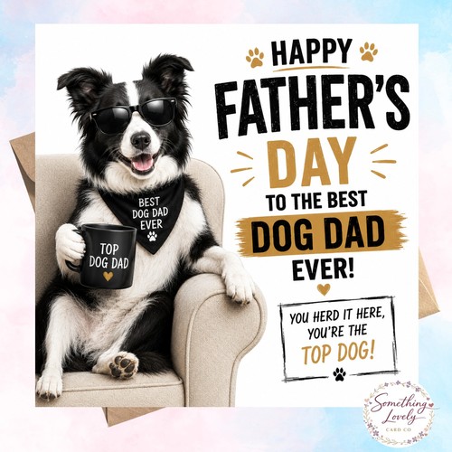 Border collie dog dad - border,