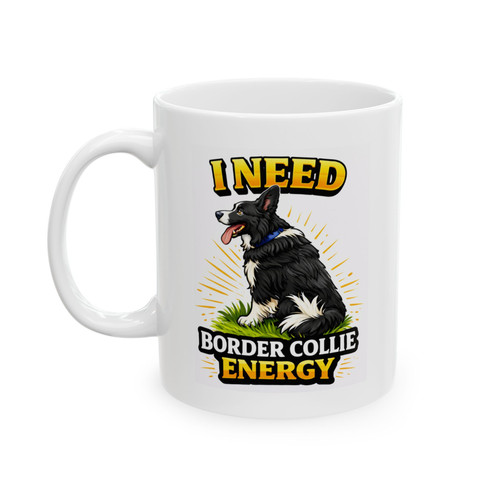 Border collie mug - border, 11oz