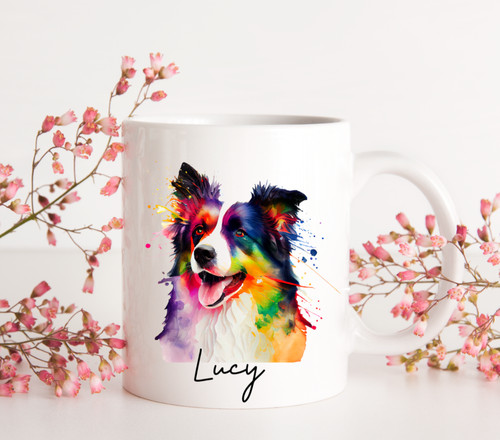Free post border collie white - free,