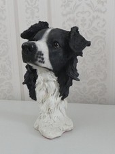 BORDER COLLIE HEAD SCULTURE